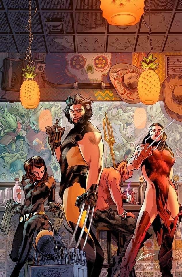 manuelabennet's tweet photo. Buenos días, feliz martes. 🧡

Alexander Lozano, Savage Avengers #15, 2020.

#SavageAvengers #Wolverine #BlackWidow #Elektra #Hellstrom #Marvel #AlexanderLozano https://t.co/vMHcw5uh7i