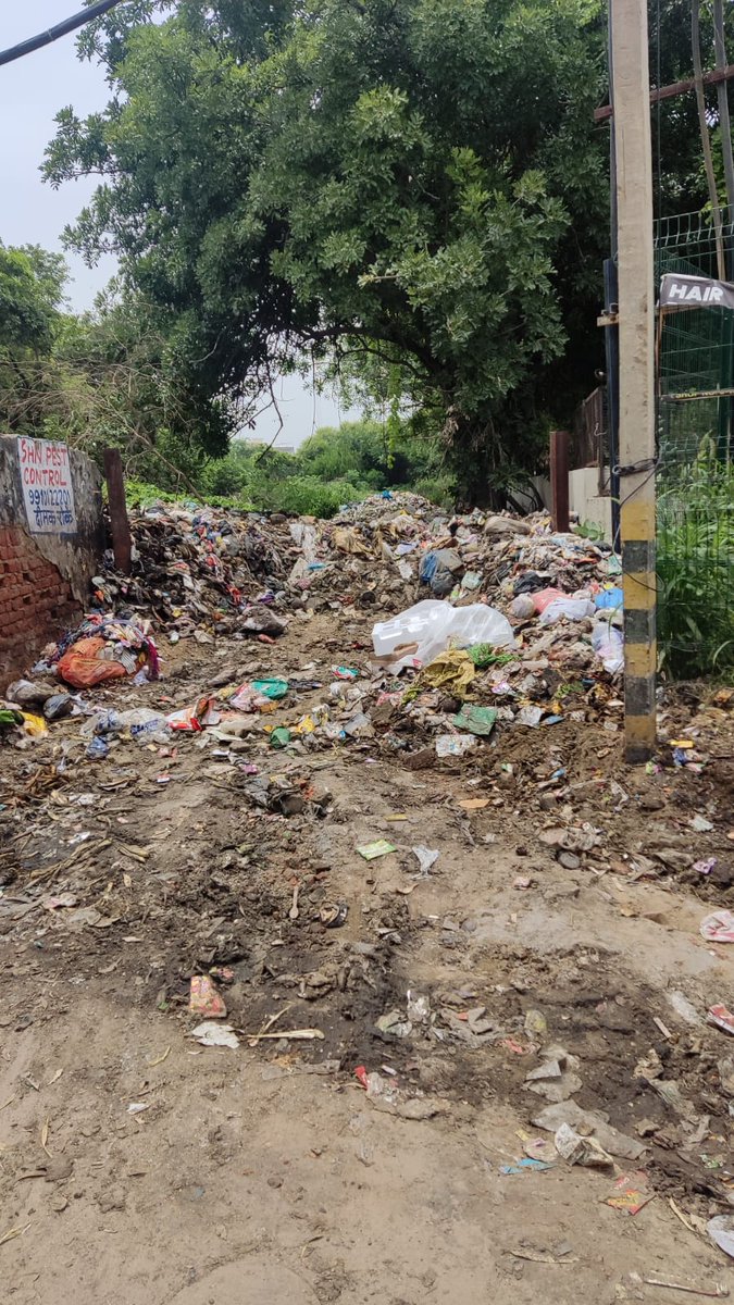 PennyTrinidade's tweet photo. @pcmeenaIAS @nishantyadavIAS
Pandemic brewing! Why Garbage dumped within Palam Vihar infront of Mother Dairy, near kids school &amp; Vijay Diagnostics main Palam Vihar Road. Infection spreading amongst children!  Why make PV a garbage dump "SLUM BHARAT"?? Will Authorities WAKE UP! https://t.co/6us89GTFjL