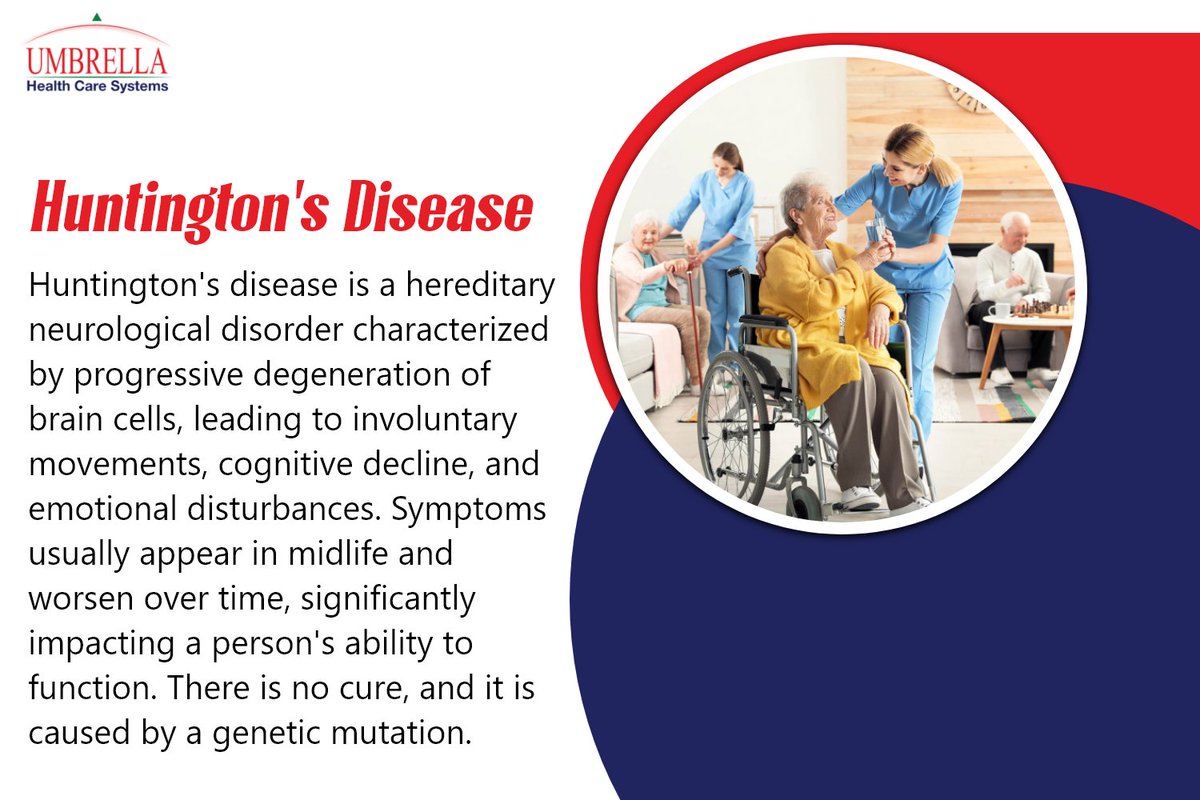 umbrellahcs's tweet photo. Huntington's disease is a rare, inherited disease that causes the progressive breakdown (degeneration) of nerve cells in the brain.
#Huntingtonsdisease https://t.co/tUj35aCCnE