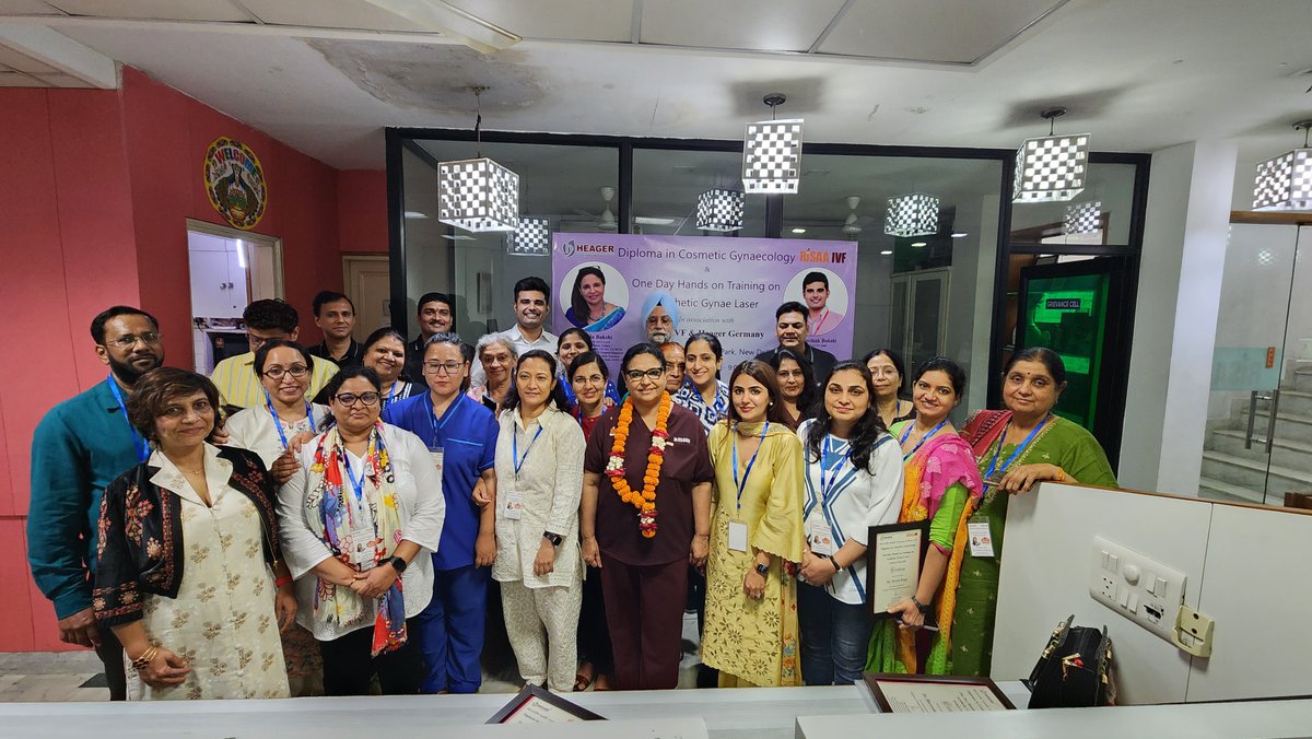 RISAA IVF has successfully conducted their 3rd Diploma in Cosmetic Gynaecology Workshop in collaboration with Heager Germany. There were more than 30 participants from across India, Nepal and Bangladesh who completed the hands on workshop.
#cosmeticgynecology #iirft #risaaivf