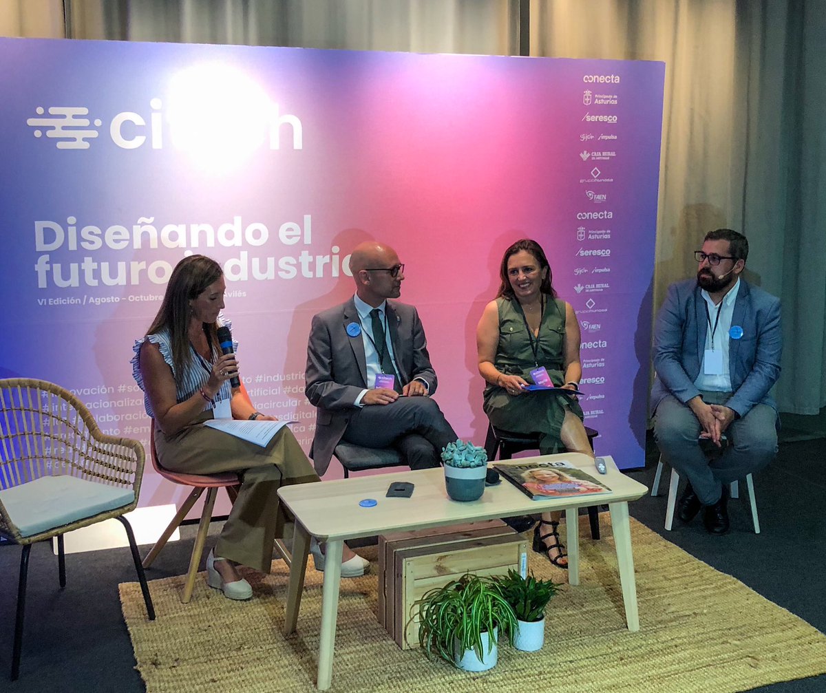 invest_asturias's tweet image. #Citech 💡 Acompañando al director general de Innovación del @GobAsturias, @IvanAitor1, en Citech Day #1, organizado por @conectindustria. Primera jornada sobre #innovación, #sostenibilidad y #futuro. Con @AngelaPumariega y María Calvo, presidenta de @FADE_COMUNICA 👇🏼