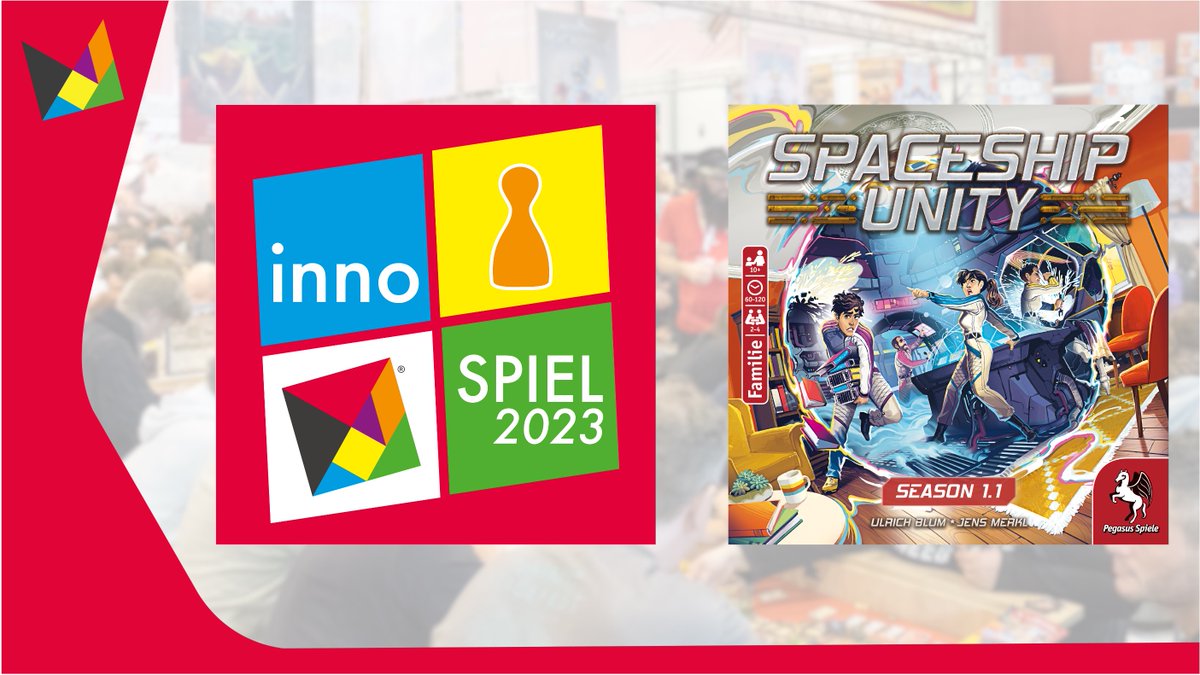 SPIEL_Messe's tweet photo. Die Jury InnoSPIEL hat gewählt: Gewinner des Preises 2023 ist Spaceship Unity von @pegasusspiele. Wir gratulieren herzlich auch allen Nominierten.

The Jury InnoSPIEL has chosen: Winner of the award 2023 is Spaceship Unity from @pegasusspiele. We gratulate also als nominees. https://t.co/iS1acpt4pb