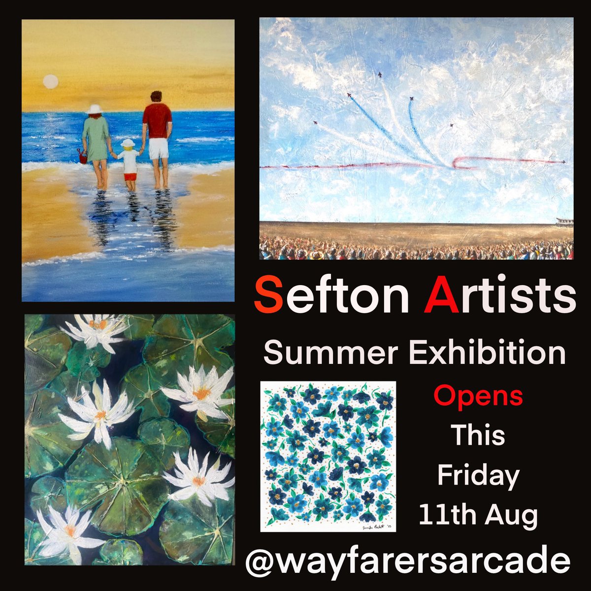 Our Summer Exhibition opens this Friday 11th August! Here’s a little taster of what you might see but you will have to visit to get a proper look! See you there! You can see dates and opening times on the poster. #seftonhour #yoursouthport