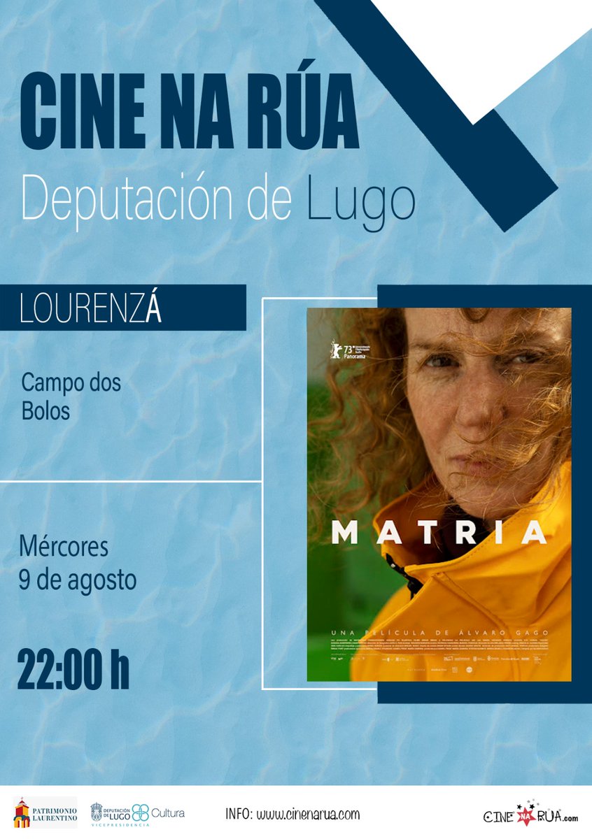 📍Lourenzá, Campo dos Bolos
📆Mércores 9
⏰22:00
🎥Matria

#cinenarua #matria #matriuska #lourenza #deputaciondelugo #vicepresidencia @matriuskafilms @vicedepulugo