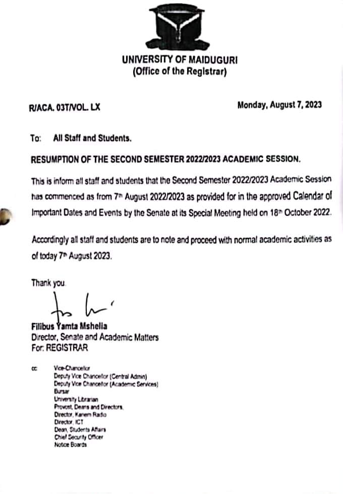 Unimaidradio's tweet photo. Resumption!!! Resumption!!! Resumption!!!

#unimaid https://t.co/59bXVmrWGc