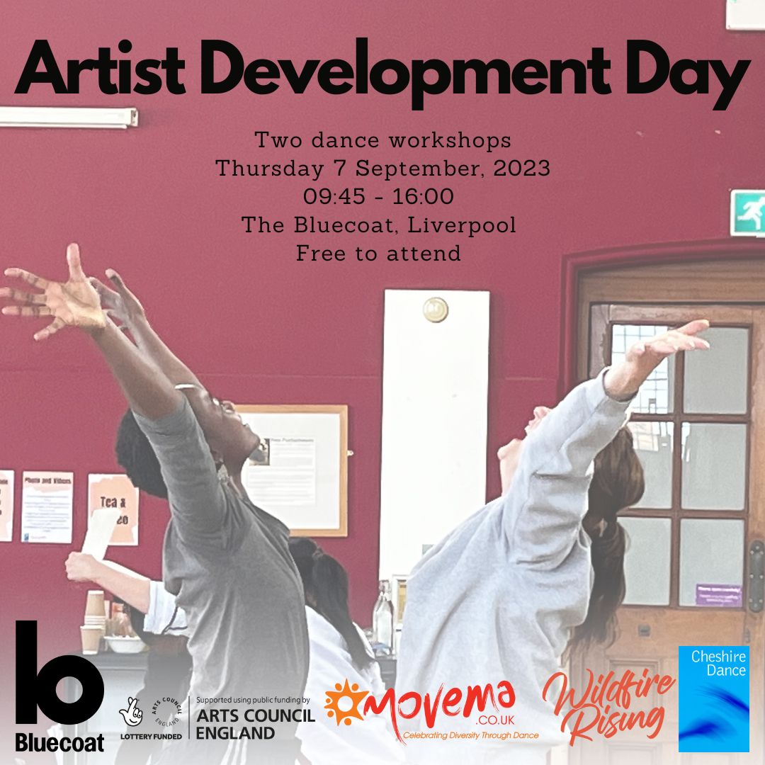 Dance Consortia North West (@dcnw_uk) on Twitter photo #WildfireRising Artist Development Day with
<a href="/cheshiredance/">Cheshire Dance</a> and <a href="/Movema/">Movema Dance</a>, Sept 7 at <a href="/theBluecoat/">Bluecoat</a> in Liverpool. Kathak Masterclass & trauma informed dance practice workshop. Free (some bursaries available). Full details and how to sign up at: cheshiredance.org/event/wfr_arti… #WildfireRising Artist Development Day with
<a href="/cheshiredance/">Cheshire Dance</a> and <a href="/Movema/">Movema Dance</a>, Sept 7 at <a href="/theBluecoat/">Bluecoat</a> in Liverpool. Kathak Masterclass & trauma informed dance practice workshop. Free (some bursaries available). Full details and how to sign up at: cheshiredance.org/event/wfr_arti…