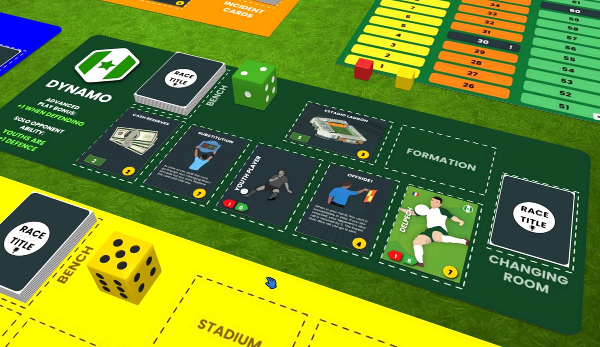 Like football and card games? Then you'll love Race For the Title! It's coming to Kickstarter soon...click here to follow the project --> kickstarter.com/projects/17095… #crowdfunding #kickstarter #boardgames