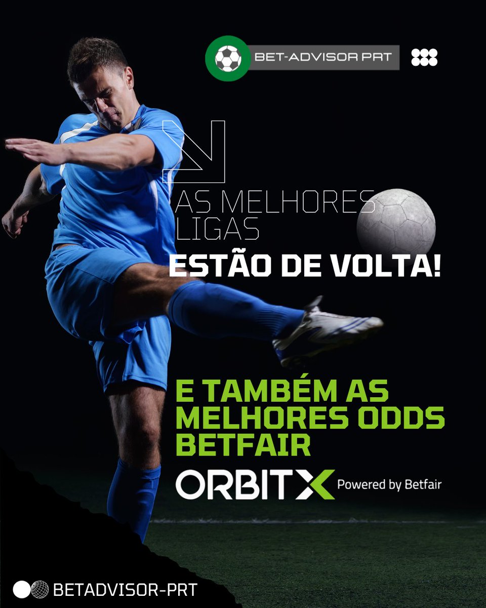 OrbitexchangeAC's tweet photo. As melhores ligas estão de volta!
Não percam as melhores odds Betfair, registo de contas gratuitas na bio.
#orbit #exchange #betfair #apostas #contas #registo https://t.co/y7T1fSWvf5