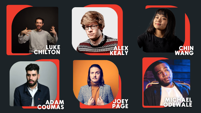 Tuesday night heroes bringing the Big Belly Laughs! 🤣 

<a href="/ChiltonlukeLuke/">Luke Chilton</a> 
<a href="/alexkealy/">Alex Kealy</a> 
<a href="/chinwangqin/">ChinWang</a> 
<a href="/adamcoumas/">Adam Coumas</a> 
<a href="/thejoeypage/">Joey Page Twitch.tv/joeypagecomedy</a> 
@michaelodewale 
<a href="/Hallmightyone/">Luke Hall</a> 

Come be part of the fun! 
 bigbellycomedy.club/event/tuesday-…