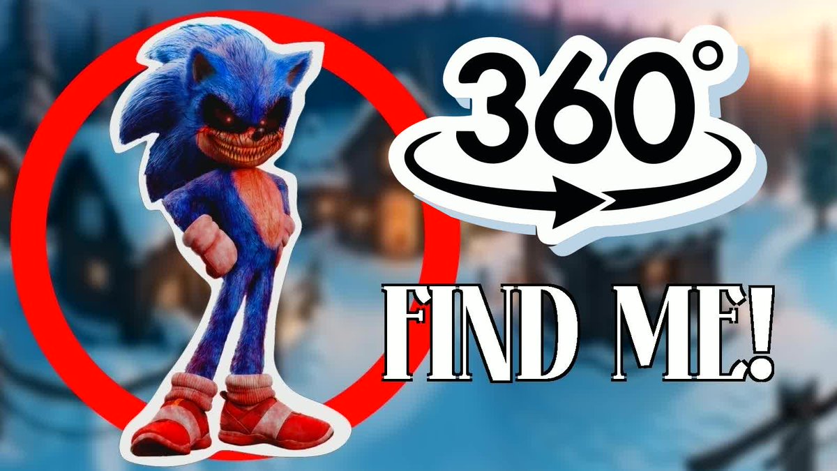 GrinchYoutube's tweet photo. https://t.co/0ZKvjscL2g

#SonicEXE #FindChallenge #VR360 #4K #ImmersiveExperience  Join us on this immersive search for Sonic EXE! We need your help searching every corner in this incredible VR 360° 4K hide-and-seek experience. #SearchEveryCorner https://t.co/0U949Kpg6o