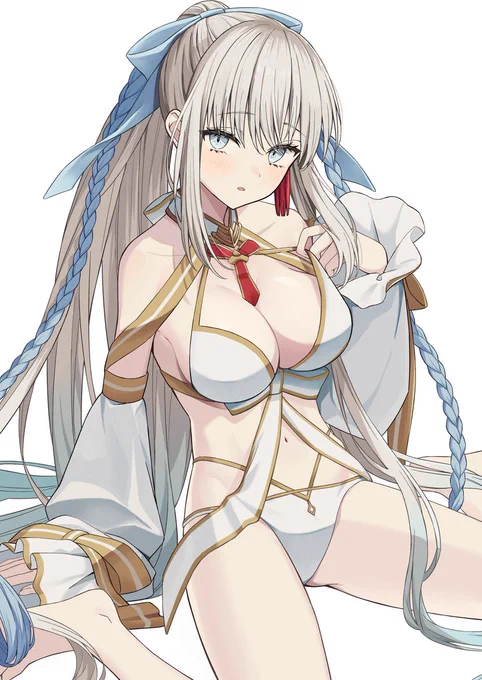 水妃モルガン「水着、似合っていますか?」 #FGO #モルガン