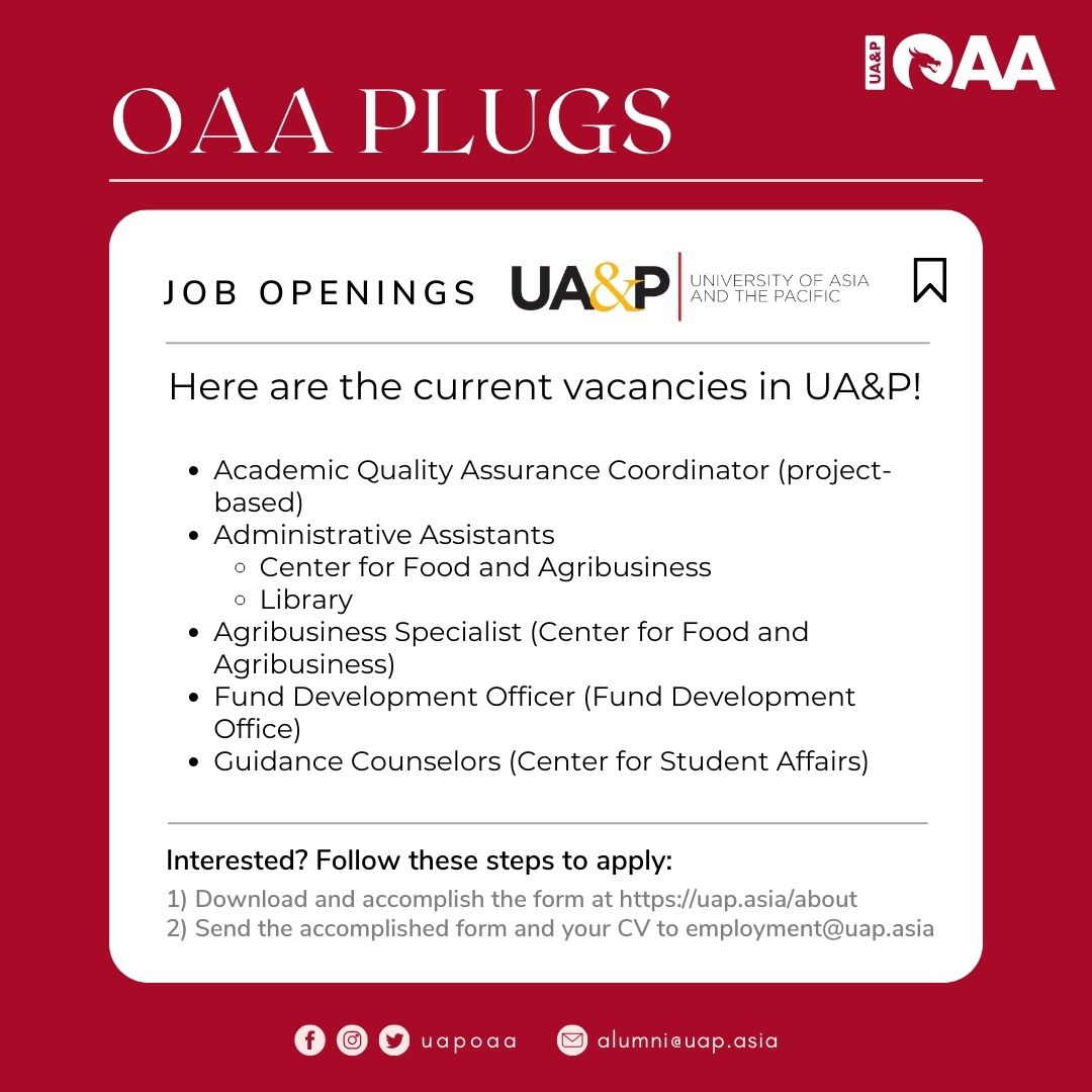 UA&P Office of Alumni Affairs tweet media
