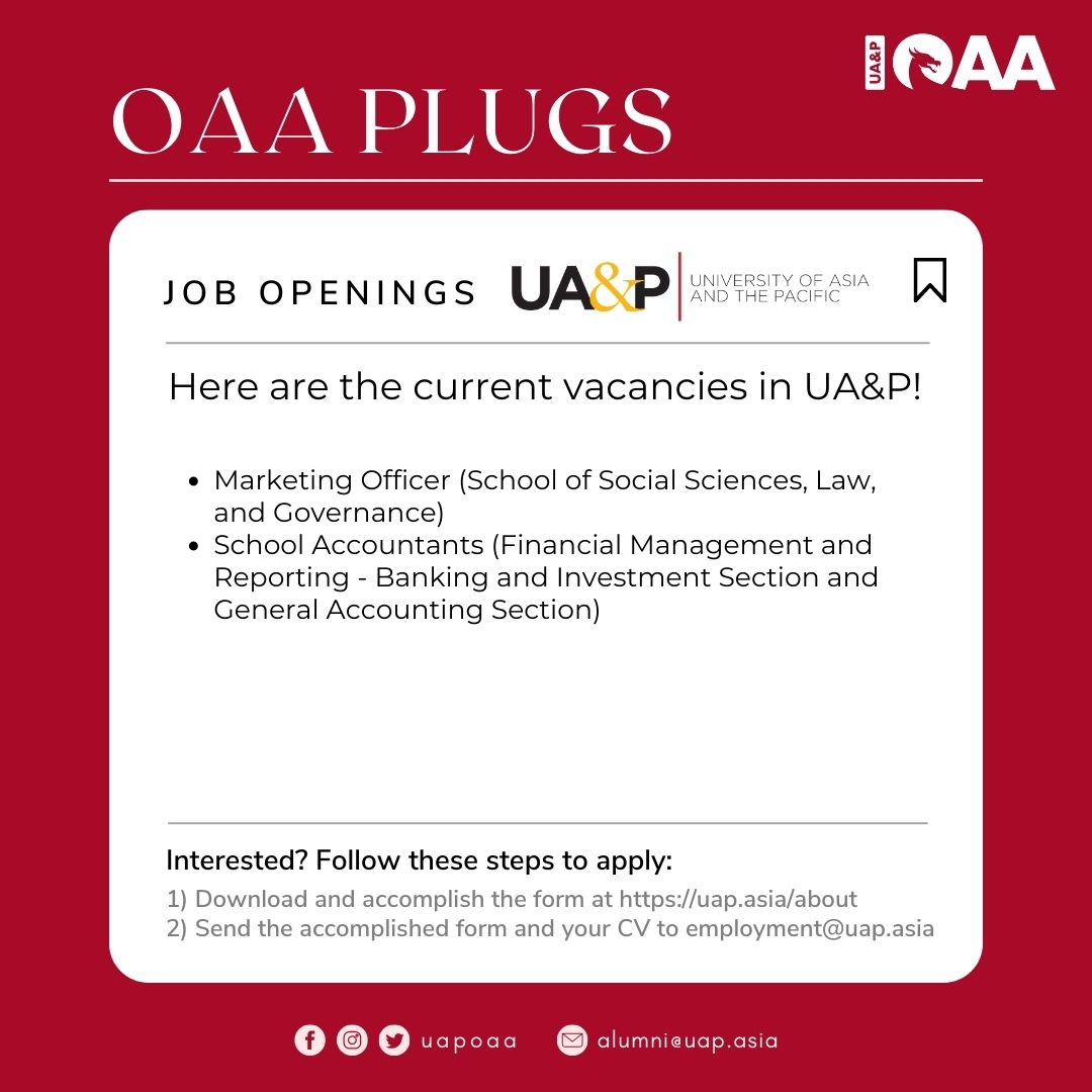 UA&P Office of Alumni Affairs tweet media