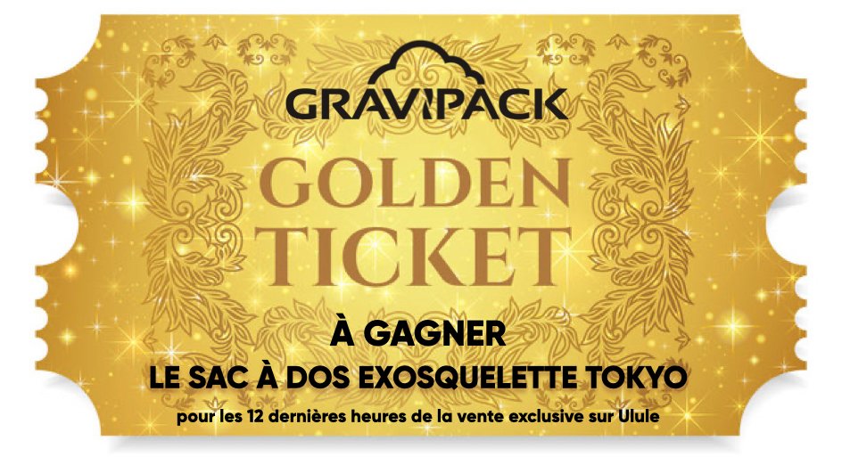 🎁🎒Nous allons tirer au sort 3 contributeurs durant les 12 dernières heures à partir de MAINTENANT ! Pour chaque heureux gagnant : 1 sac à dos exosquelette Tokyo OFFERT d'une valeur de 249€. ✨

À vos marques, prêts, pré-commandez !
fr.ulule.com/gravipack/?utm…