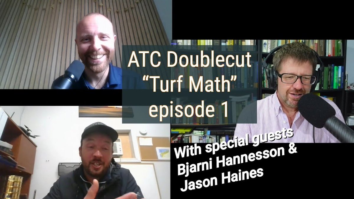 asianturfgrass's tweet photo. New #ATC2x episode
Podcasts at https://t.co/3eZ8CcE6rM
Watch at https://t.co/O1YNBptoS8
@BHannesson & Jason Haines joined me for a discussion of #TurfMath. Including metrics, the metric system, #ClipVol units, N rates, ET, VWC, and much more. Plus there's a cat. https://t.co/LHbhBwxEXb