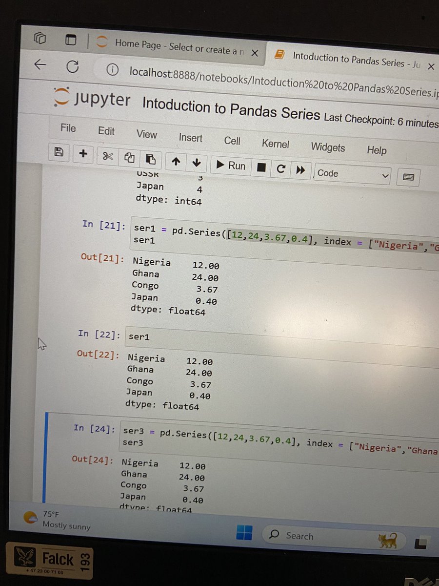 Today, we successfully completed the numpy module and proceeded pandas. #code_plateau @code_plateau @Princeponfa @princeazango @emmychesh17
@Princeponfa @TarabaDuke @favourabah7 #datascience #code_plateau #codeplateau6.0
@EInusa0110