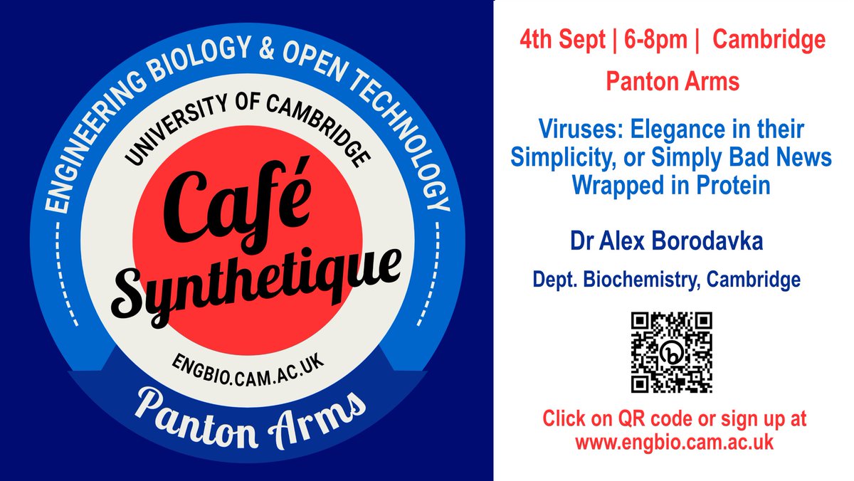 This promises to be a cool event!!  Sign up before places run out!  @EngBioIRC #engineeringbiology
