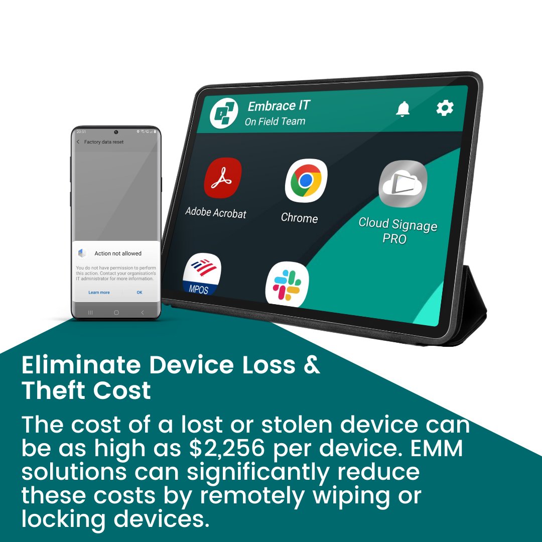 CubiLock's tweet image. Worried about rising costs and security risks? Check how businesses are slashing expenses, increasing productivity, and safeguarding their devices with #CubiLock EMM solution! 

bit.ly/3lZSju1

#AndroidMDM #EMM #CostEfficiency #SecurityFirstincreasing