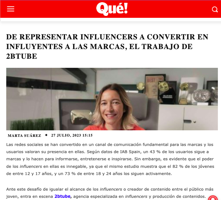 😃¡Súper contenta de que la última comunicación que hemos lanzado en <a href="/2b/">2btube</a> haya sido publicada en medios tan relevantes como <a href="/Emprendedores/">Emprendedores</a>, <a href="/Forbes_es/">Forbes_es</a> o <a href="/quediario/">Diario Qué!</a>! 
➡️ emprendedores.es/noticias-de-em…
