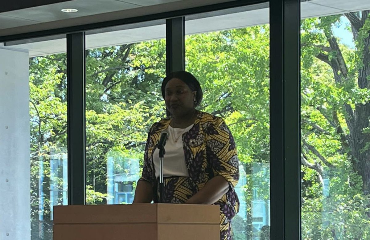 UbaloziJapan's tweet photo. The Embassy delivered a keynote speech about #foodsecurity at the 22nd International Students Summit (ISS) on Food, Agriculture and Environment, organised and hosted by the Tokyo University of Agriculture (Tokyo NODAI) from August 3 to 8, 2023.
@SokoineU
@ForNodai
@nodaipr https://t.co/GL2Z3j5Npp