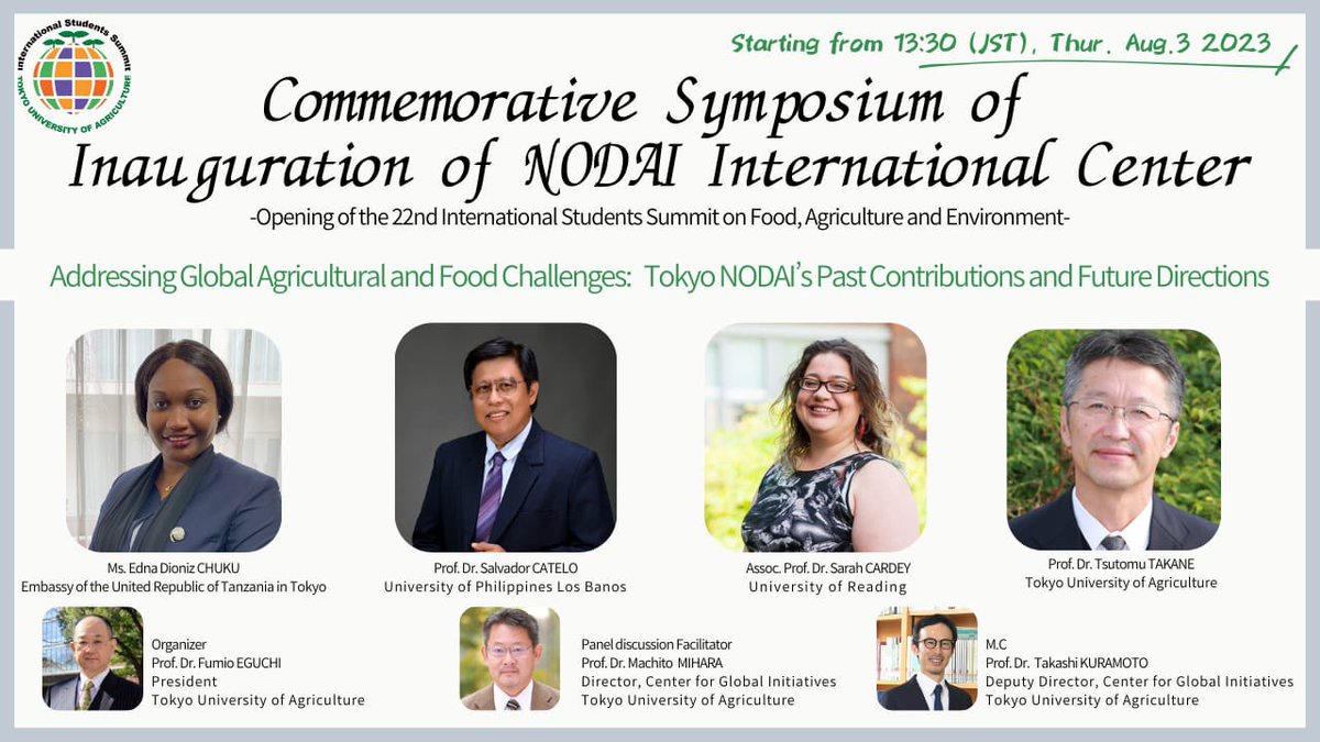 UbaloziJapan's tweet photo. The Embassy delivered a keynote speech about #foodsecurity at the 22nd International Students Summit (ISS) on Food, Agriculture and Environment, organised and hosted by the Tokyo University of Agriculture (Tokyo NODAI) from August 3 to 8, 2023.
@SokoineU
@ForNodai
@nodaipr https://t.co/GL2Z3j5Npp