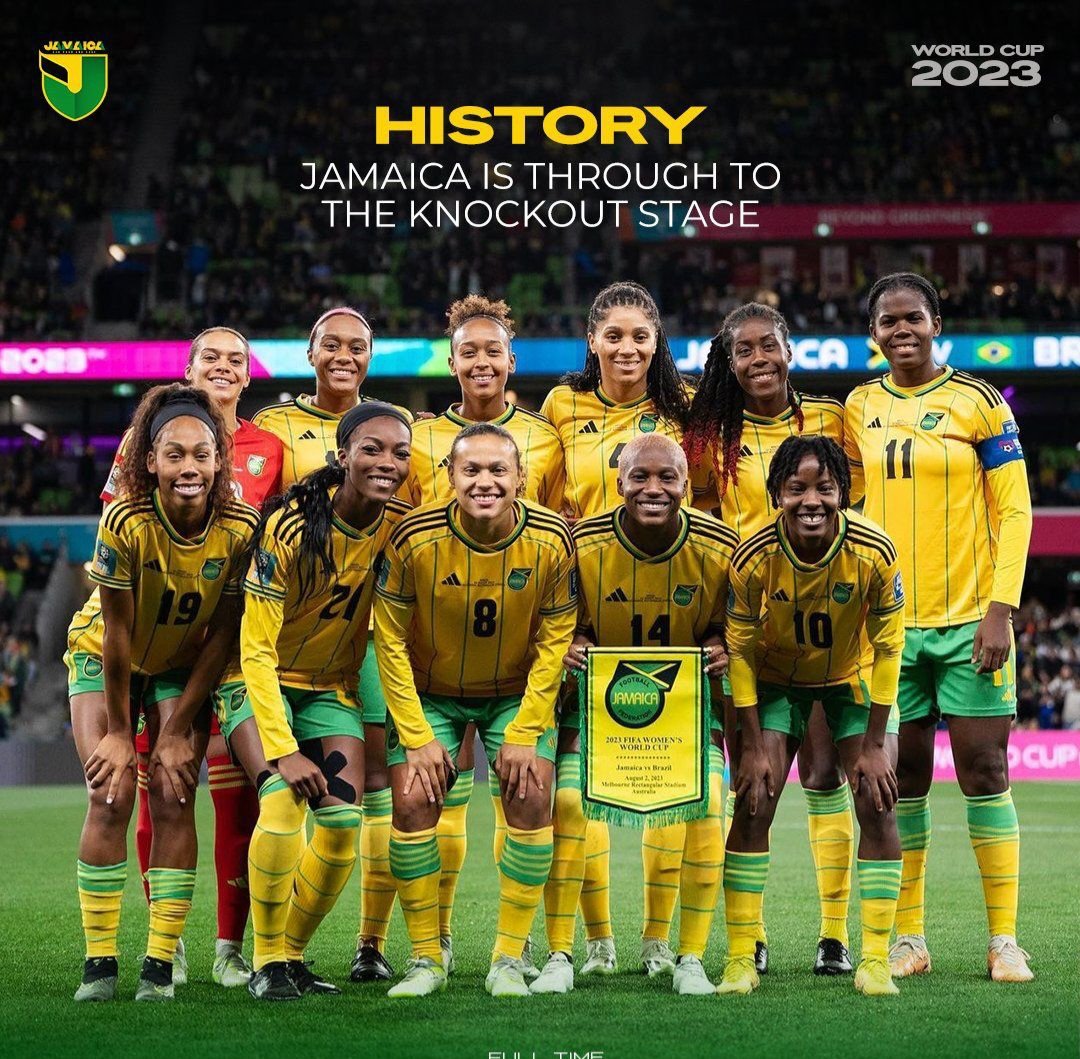 kaminajsmith's tweet photo. #ReggaeGirlz, you have created history for 🇯🇲 and the Caribbean and done us proud! Disappointed oc , but I hope you are all proud of ur talented and disciplined selves!! Loved every minute of this your 2ND #FIFAWWC and looking for more #BeyondGreatness @jff_football @TeamJA876 https://t.co/cHQ23gCYwK
