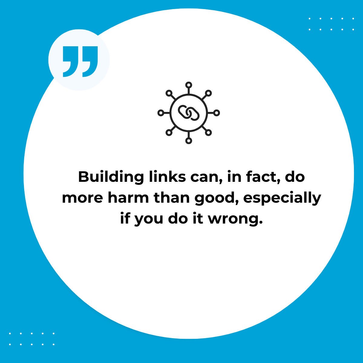 marketing_lad's tweet photo. Engaging in improper link-building practices can result in more harm than benefit!
Quote by Jayson Demers
#buildinglinks #qualitylinks