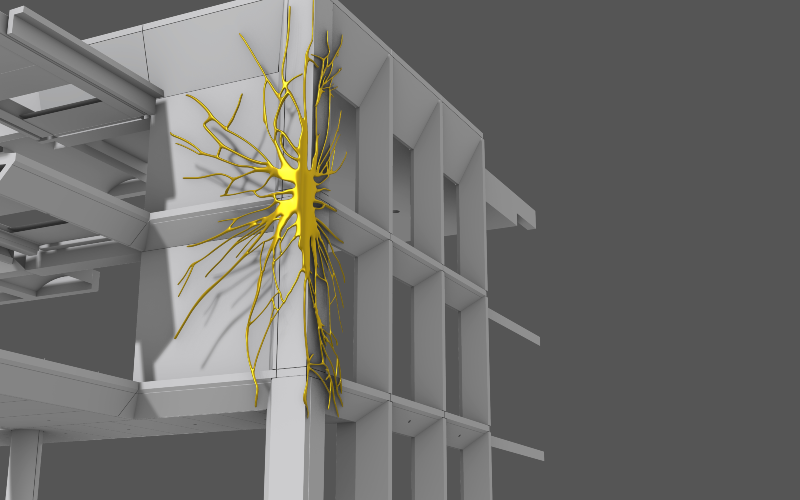 UCLIoN's tweet photo. Our artist @acattrell at #256GraysInnRoad shares concept images for her artworks on site, including Everything is Connected: a highly visible sculptural artwork, inspired by the magnitude of neurological research &amp; clinical treatments that will take place https://t.co/Unl2XOvpoj https://t.co/z2ScUge5ES