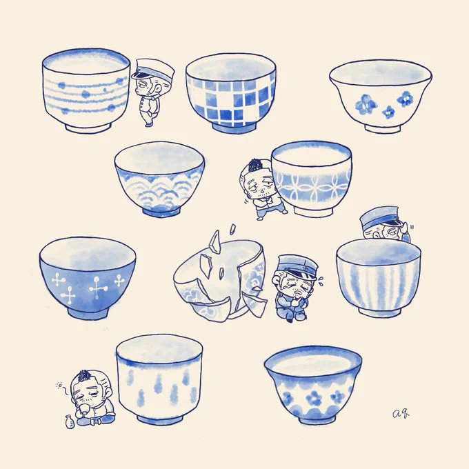 【再】カドクラと湯呑み