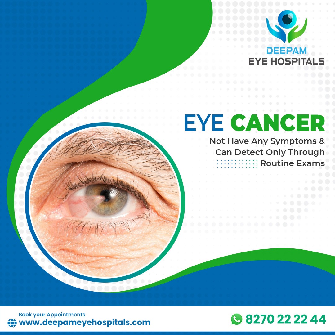 Did you know that eye cancer often hides in plain sight, without any noticeable symptoms? Book appointments at +91 8270222244 deepameyehospitals.com. #DeepamEyeHospital #EyeHospitalChennai #EyeHospitalAvadi #EyeHospitalThiruvallur #EyeCancer #Eyecancertreatment #ProtectEyes
