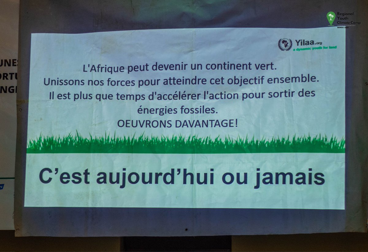 We only defend a cause that deserves to be defended... The fight against climate change is now or never.

#ActionClimatique #EnsemblePourLaPlanète #ClimateAction
#youthforclimate