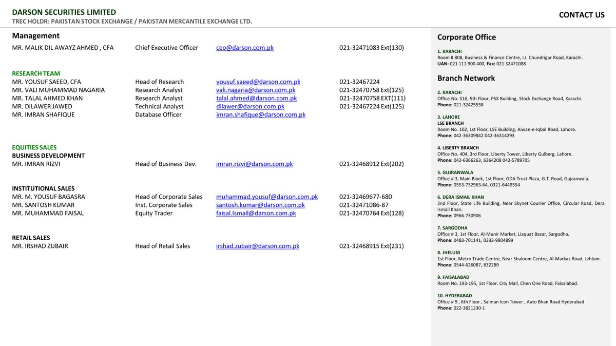 DarsonUpdates's tweet image. LUCKY CEMENT LIMITED FY23 UPDATE!
Result Review!
8 | August | 2023 | Tuesday
Darson Securities Limited
darson.com.pk

WhatsApp +92 300 2444787
UAN: 111-900-400
Email: info@darson.com.pk

#CementUpdate #LUCKY #LUCKYCEMENTLIMITED #FY23 #ResultReview #research #researcher
