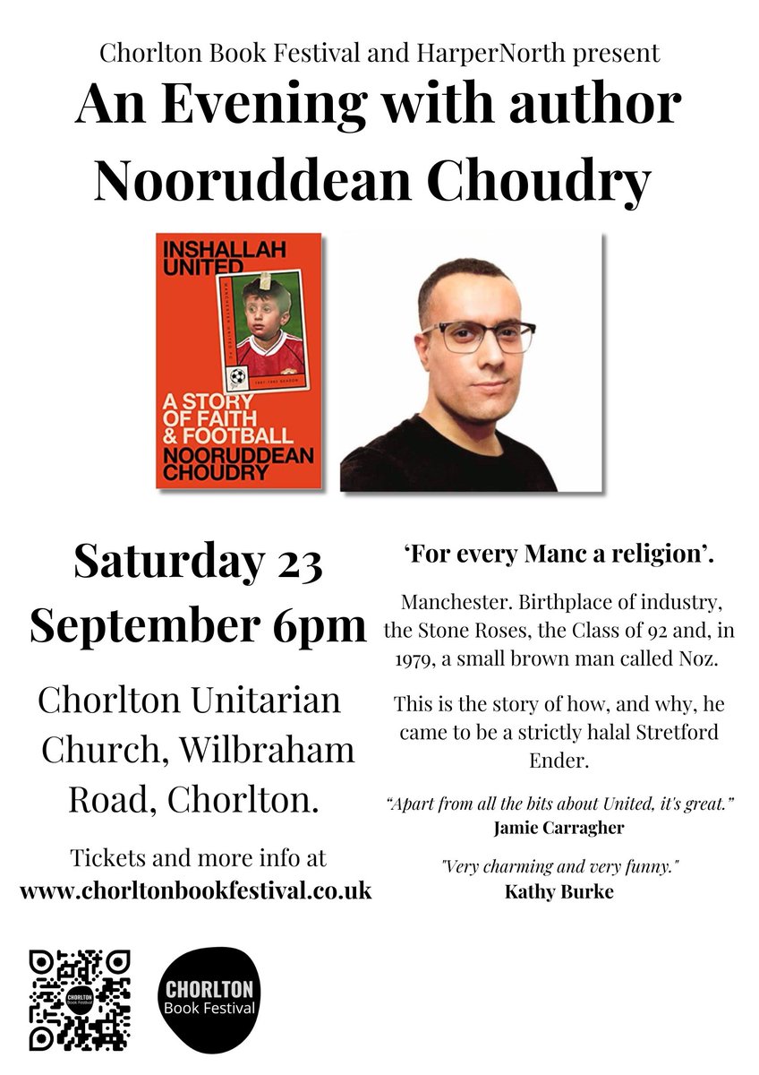 ChorltonBF's tweet photo. 📢 DONT MISS!!! An Evening with #ManchesterUnited fan @BeardedGenius! https://t.co/alSSMGAXNp