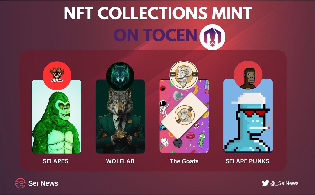 _SeiNews's tweet photo. 🔥NFT COLLECTION MINT ON SEI NETWORK🔥
 
#Seilors, Let’s dive in and get #NFTs from minting NFT on @tocen__ to get the favourite NFT you want

❤️+ 🔁to support us 🎉

Thread to know minting time of projects👇👇👇

#Sei #SeiNetwork  #SeiTestnet #_SeiNews SeiNews https://t.co/AG3SpV0X57