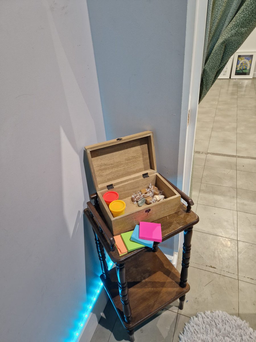 ProBecomings's tweet photo. Want to book a private group visit for the #exhibition on #trauma #recovery? No worries give me a shout! Worried about being #triggered? It’s Ok we know it can happen. There will always be someone to support. We also made this little space full of grounding things for you too ☺️ https://t.co/ZnGiHPZ9OM