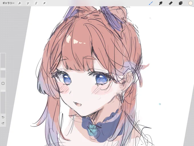 髪を耳にかけた心海可愛いと思います