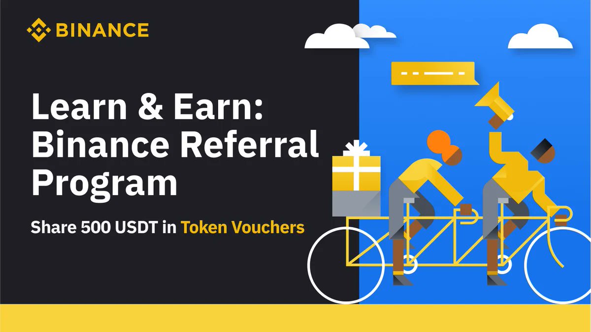 BinanceAfrica's tweet photo. ⏰Time to put your knowledge of the #Binance Referral Program to the test.

Stand a chance to share 500 USDT in token vouchers 💰

🔸Retweet &amp; Follow @BinanceAfrica
🔸Tag 5 friends to join the fun with #BinanceRefer2Me 
🔸Participate in Quiz ➡️ https://t.co/YkdJFH8sCu https://t.co/0RmS4tw0tp