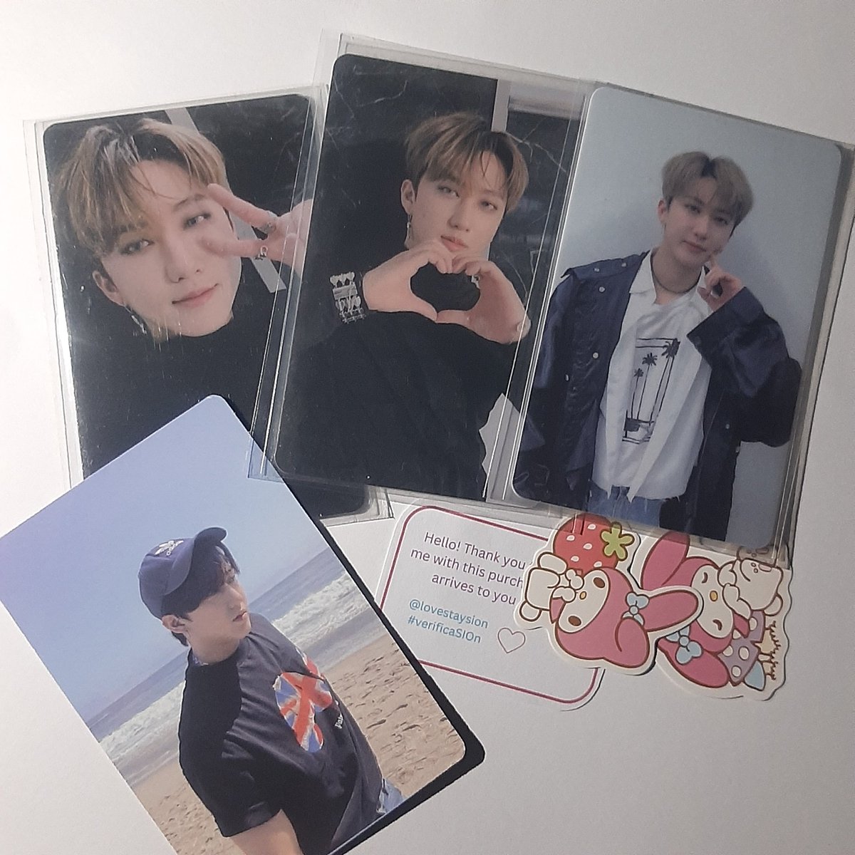 0128cart_'s tweet photo. 💌 mail from @lovestaysion

hi, changbin ld pcs arrived safely! thank you so much for keeping them safe! thank you for the freebies as well! 'til next time 💗
#verificaSIOn https://t.co/IVtip6oKu1