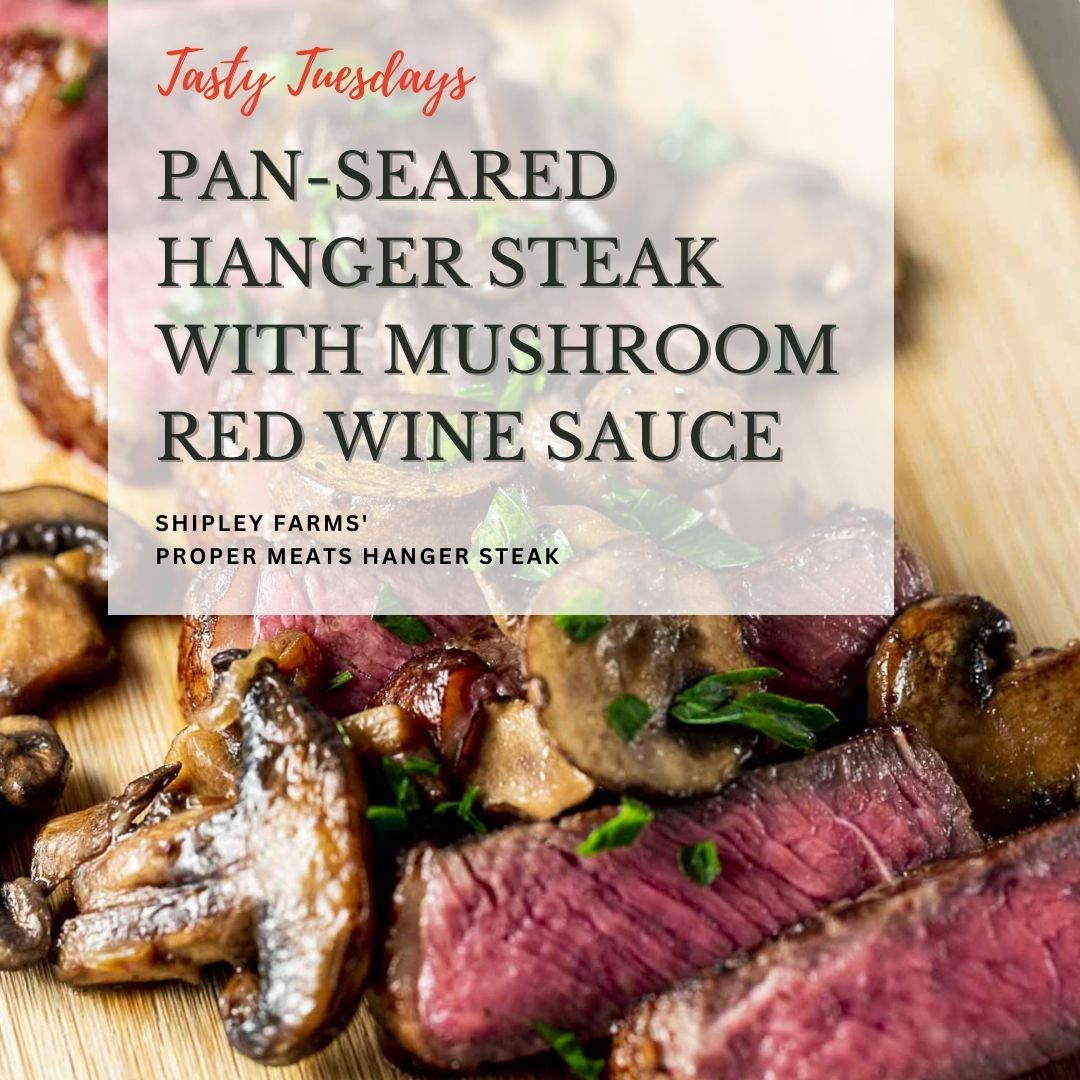 ShipleyBeef's tweet photo. Can't get enough of the pan-seared hanger steak, drenched in that mushroom red wine deliciousness.
Ready to dig in, like right now! 
#TastyTuesday #shipleyfarms #eatbetterbeef #hangersteak https://t.co/yX0og6nnVO