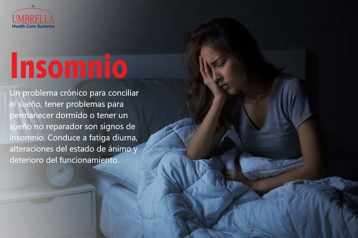 umbrellahcs's tweet photo. El insomnio es la dificultad para conciliar el sueño o permanecer dormido el tiempo suficiente para sentirse descansado a la mañana siguiente.
#insomnio https://t.co/ey3uq3rLW6