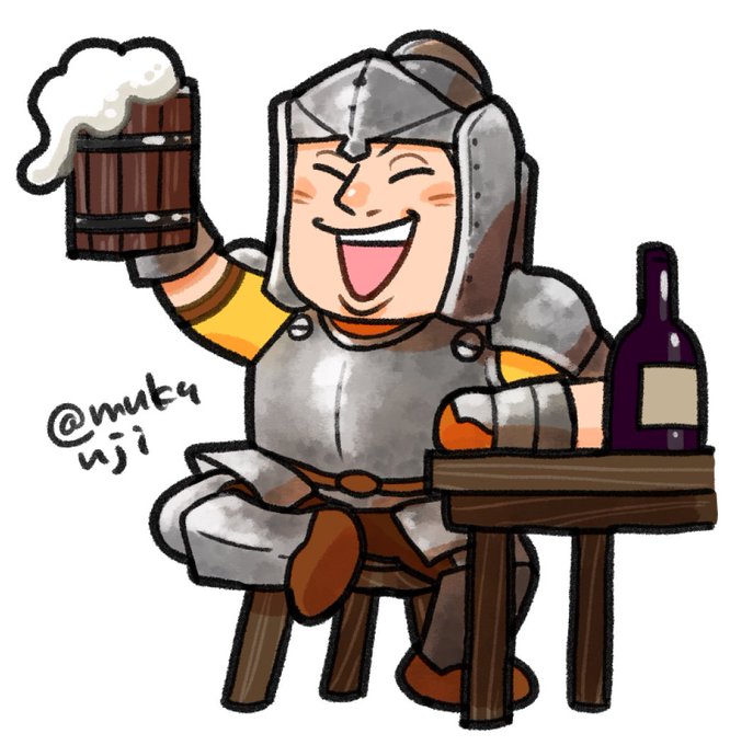 「ビール 座る」のTwitter画像/イラスト(新着)