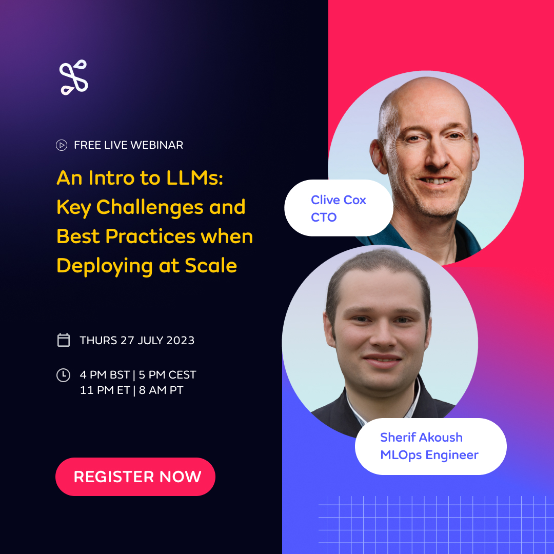 🌟 One of our most highly-anticipated webinars of the year is almost here!🌟 Unlock the challenges, opportunities and best practices that are shaping the future of LLMs. 🔑 📆 Thursday, August 10th ⏰ 4pm BST | 5pm CET | 11am ET 🎯 bit.ly/3pUGmLX