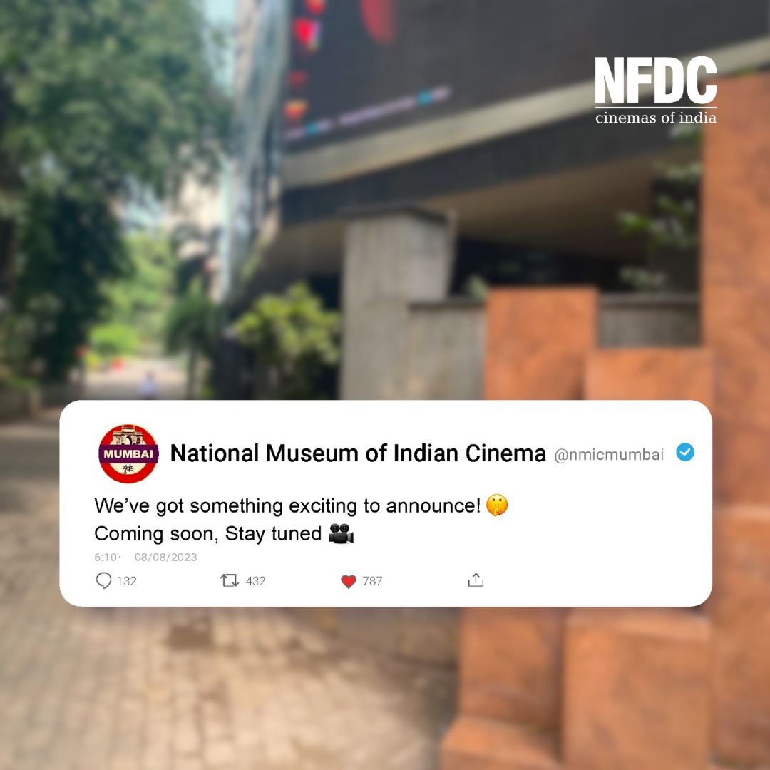 Something exciting is coming up at NMIC!! 😍😍
Stay tuned for more details.

#nmic #nfdc #museum #cinemamuseum #peddarroad #grantroad #csmt
