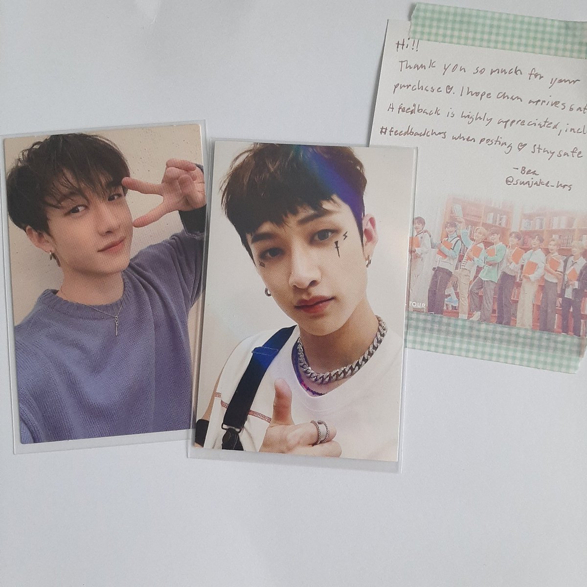 0128cart_'s tweet photo. 💌 mail from @sunjake_hrs

hi, chan set arrived safely! thank you so much for keeping them safe! thank you for the freebies as well! love them so much!! 'til next time 💗
#feedbackhrs https://t.co/64s3EpH3vB