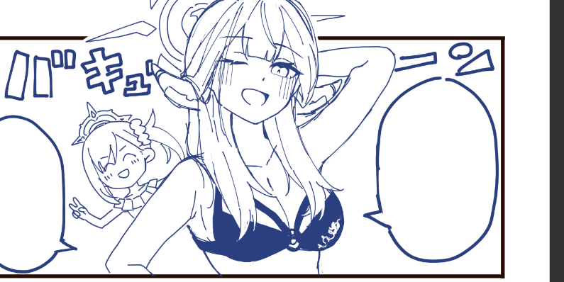 ブルアカデザインむずくてうまく描けない🥹