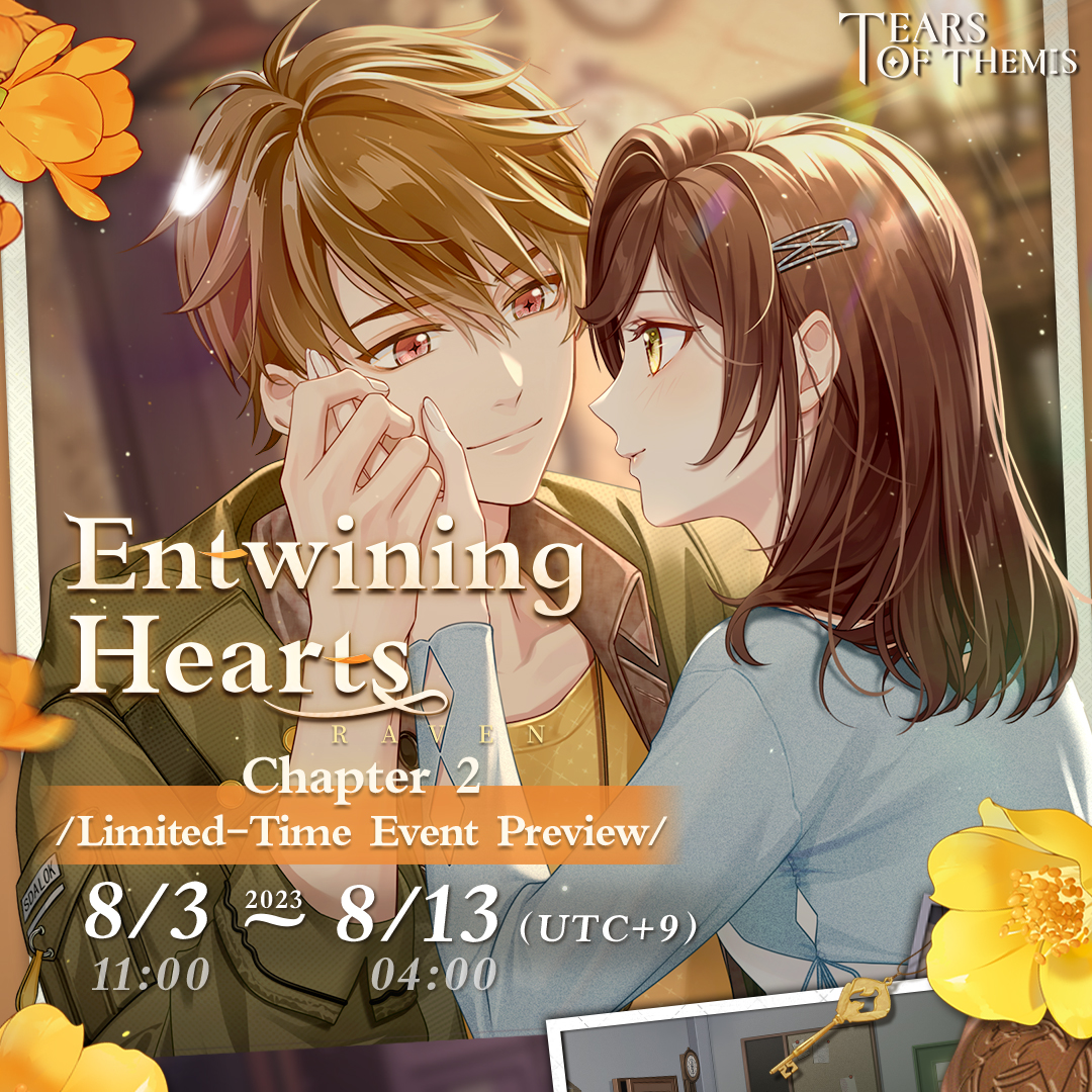 TearsofThemisEN's tweet photo. ✨"Entwining Hearts Chapter 2" Limited-Time Event✨

💌  Luke SSR ✦ Threads of Time ✦
💌New Map unlocked: Detective Agency!
💌 Luke's Personal Story "Entwining Hearts Chapter 2" Update

#TearsOfThemis
