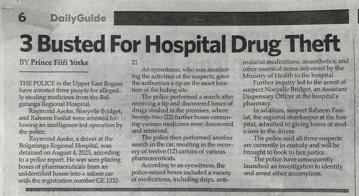 guysunnu's tweet photo. Pathetic!! Horrific!! Shameless thieves!  #GHS, #primarycare #health #Ghana https://t.co/PaxURdXsJs