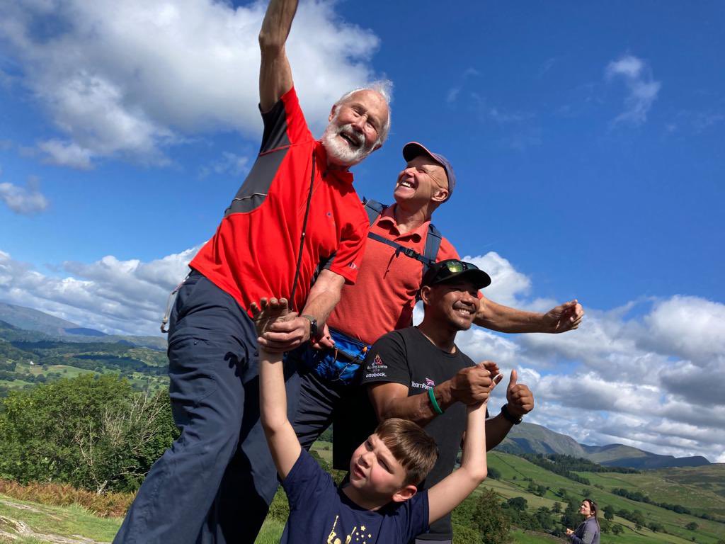 BBCBreakfast's tweet image. 8-year-old double amputee Tony Hudgell has climbed to the 238 metre summit of Orrest Head in the Lake District.

He celebrated with mountaineer Chris Bonnington and Hari Budha Magar who lost both legs but recently scaled Everest

bbc.co.uk/news