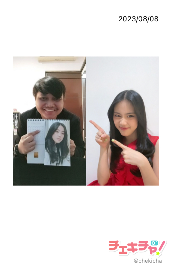 raymondbudim's tweet photo. nii bang hasilnya @AM_EllaJKT48 wkwkkwk iyaa ga spoiler 😂 https://t.co/ws394UiqVJ