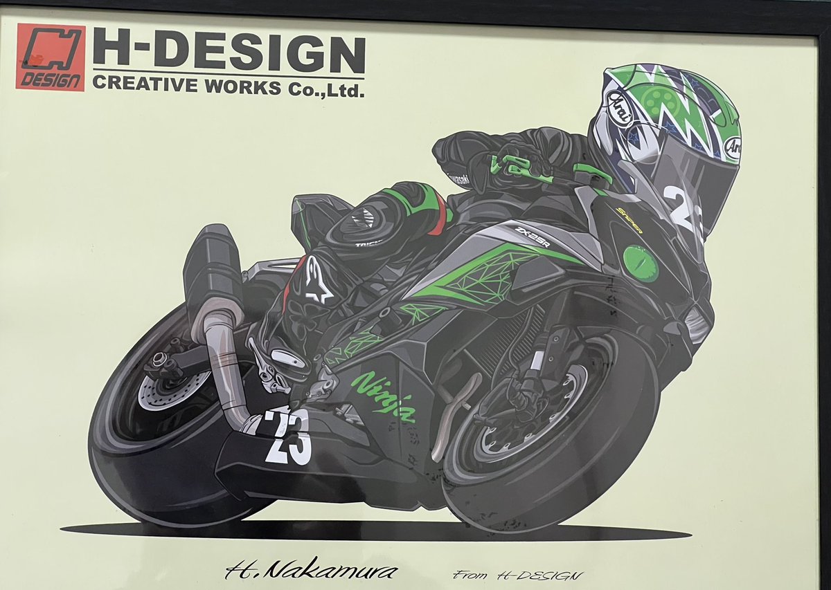 beckhamhisashi's tweet photo. H-DESIGNさんで作成していただきました!!
めっちゃ満足、お願いしてほんま良かったです♪
形に残す大切さ。
#zx25r
#ninjateamgreencup
#HDESIGN
#sniper
#ステッカー作成 https://t.co/DmIxNw8zEh